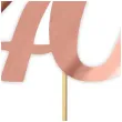 topper papierowy liczba 40 rose gold metalic 18 cm