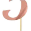topper papierowy liczba 5 rose gold metalic 18 cm