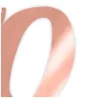 topper papierowy liczba 70 rose gold metalic 18 cm