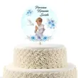 topper papierowy na tort chlopiec w albie dekoracja na komunie swieta 20 x 10 cm