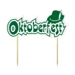 topper papierowy oktoberfest kapelusz zielony 18 cm