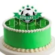 topper papierowy pilka nozna sto lat 16 cm