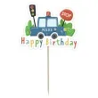 topper papierowy police happy birthday godan 22 cm