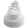 topper papierowy urodziny 18 stars srebrna 17 cm