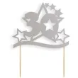 topper papierowy urodziny 30 stars srebrna 17 cm