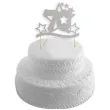 topper papierowy urodziny 70 stars srebrna 17 cm