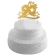 topper papierowy urodziny 90 stars zlota 17 cm