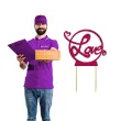 topper z pleksy love rozowy brokat 13 5 x 19 5 cm