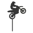 topper z pleksy moto cross czarny 13x17 5 cm