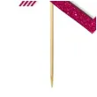 topper z pleksy mr mrs rozowy brokat 15 x 17 cm