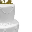 topper z pleksy para mloda z corka zloty lustrzany 13 cm