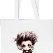torba eko chlopak punk w stylu manga bialy 40x35 cm