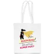 torba eko jestem nauczycielka jaka jest twoja super moc bialy 40x35 cm