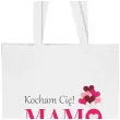 torba eko kocham cie mamo bialy 40x35 cm
