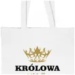 torba eko krolowa jest tylko jedna bialy 40x35 cm