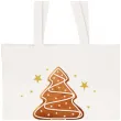 torba eko wesolych swiat piernikowy czar choinka bialy 40x35 cm