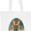 torba na zakupy prezent wielkanoc krolik i pisanki wesolych swiat bialy 40x35 cm