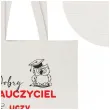 torba premium dobry nauczyciel uczy najlepszy inspiruje ecru 40x34 cm