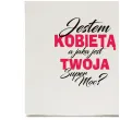 torba premium jestem kobieta jaka jest twoja super moc ecru 40x34 cm