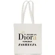 torba premium zgubilam diora torebka zastepcza ecru 40x34 cm