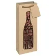 torebka na butelke kraft butelka glass of wine bez partypal 34x12x10 cm