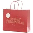torebka na prezenty merry christmas gwiazdki bordowy partydeco 26 5 x 32 5 cm