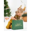 torebka na prezenty merry christmas gwiazdki zielony partydeco 26 5 x 32 5 cm