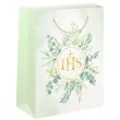 torebka na prezenty pierwsza komunia swieta ihs w eukaliptusie partypal 15x20x10 cm