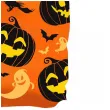 torebka na slodycze dynie i czarownica halloween guirca 22 x 13 5 cm
