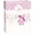 torebka prezentowa baby shower girl unique 32x27 cm