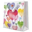 torebka prezentowa balony serca premium paw 26x33 cm