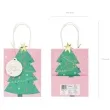 torebka prezentowa choinka swiateczna rozowy partydeco 20x14 cm
