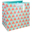 torebka prezentowa congratulations trojkaty rozowe partypal 23x23 cm