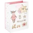 torebka prezentowa dzieciece atrybuty ciuchcia rozowy jasny partypal 23 x 17 5 x 10 cm