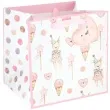 torebka prezentowa dzieciece atrybuty lody rozowy jasny partypal 23 x 23 x 20 cm