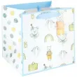 torebka prezentowa dzieciece atrybuty tecza blekitny partypal 30 x 30 x 20 cm