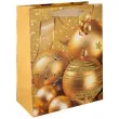 torebka prezentowa golden christmas bombki partypal 50x38 cm