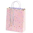 torebka prezentowa gwiazdki rozowy partydeco 32x26 cm