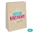 torebka prezentowa happy birthday amscan 15 x 21 cm 4 szt
