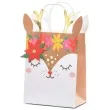 torebka prezentowa jelonek renifer brazowy partydeco 30x20 5 cm