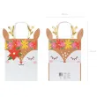 torebka prezentowa jelonek renifer brazowy partydeco 30x20 5 cm