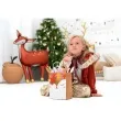 torebka prezentowa jelonek renifer brazowy partydeco 30x20 5 cm