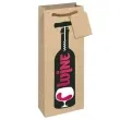 torebka prezentowa kraft butelka wine bez partypal 34x12x10 cm