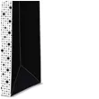 torebka prezentowa kropki bialo czarna paw 12x37 cm