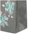 torebka prezentowa kwiaty szara paw 20x25x10 cm