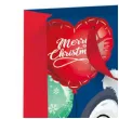 torebka prezentowa pingwinek merry christmas niebieska partypal 26x32x12 5
