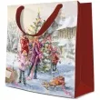 torebka prezentowa rodzinne swieta paw 17 x 17 x 6 cm