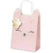 torebka prezentowa slodki kotek rozowy jasny partydeco 27 5 x 18 x 10 5 cm