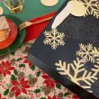 torebka prezentowa sniezynki merry christmas czarny partypal 44 x 32 5 cm