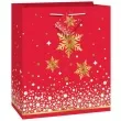 torebka prezentowa sniezynki unique 23x18 cm